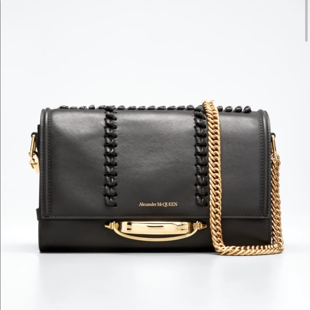 Alexander McQueen Topstitch Story Bag - AUTHENTIC